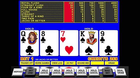 free 9 6 video poker.